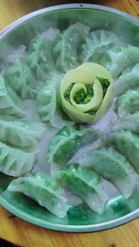 螺旋藻蒸饺